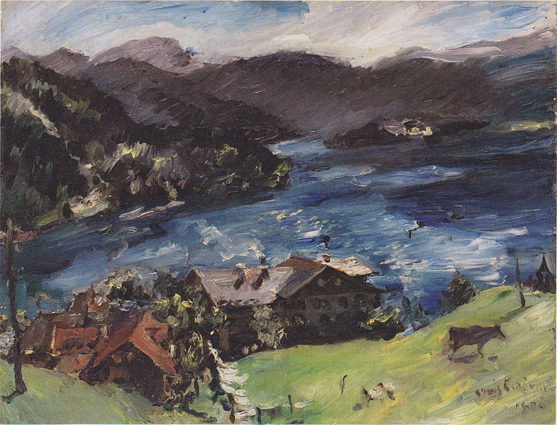 Walchensee, Landscape with cattle